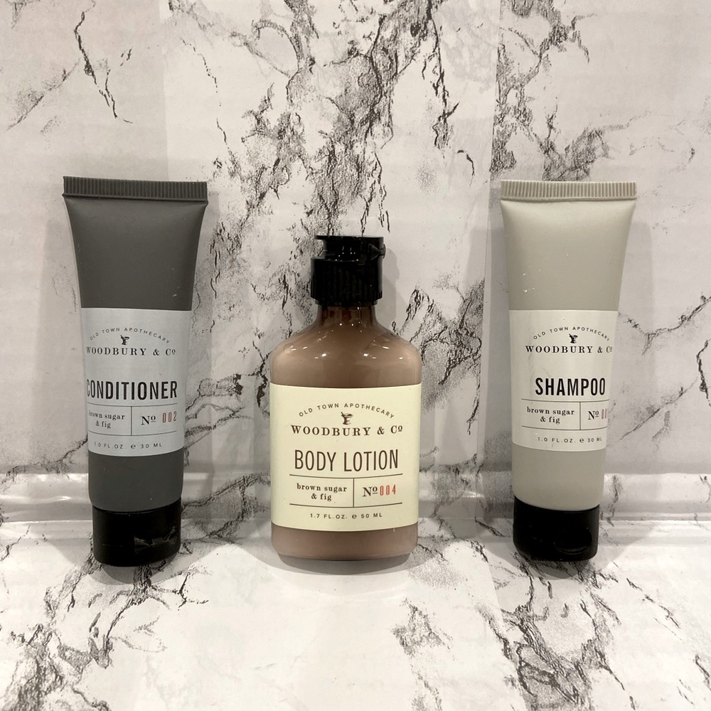 *NEW* Woodbury & Co Travel Set - Body Lotion, Shampoo & Conditioner